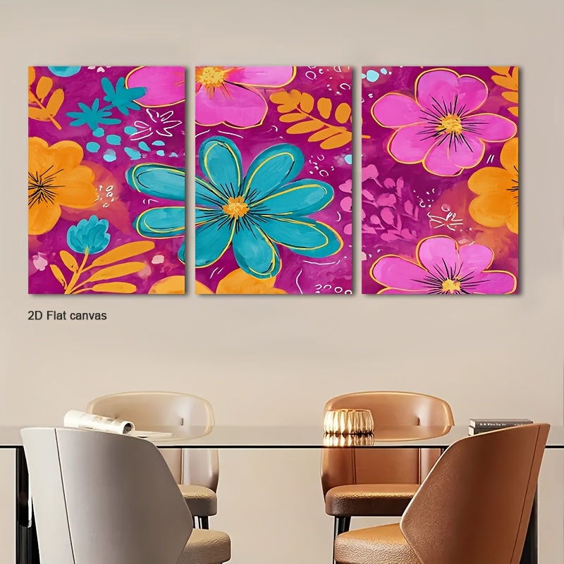 Frameless Canvas 2D Flat, 3pcs - Canvas Wrap Ready recension och pris