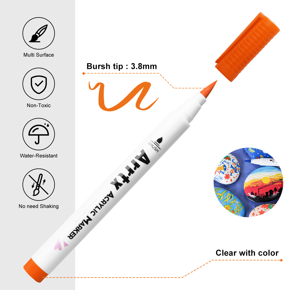 Arrtx Acrylic Paint Pens, Extr - Copic Marker Classic recension och pris