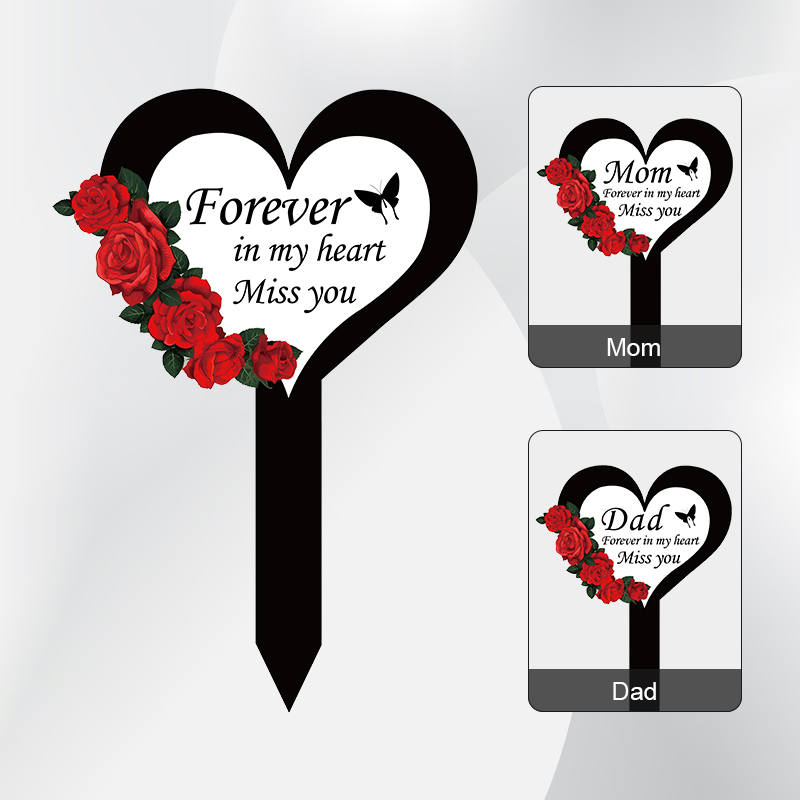2024 Cemetery Memorial Heart S - Yard Sign Blank recension och pris