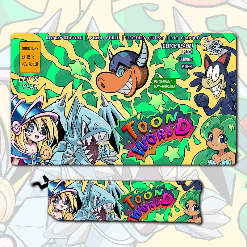 Yu-Gi-Oh! 600x350mm Toon Dark  - Door Mat Blank recension och pris