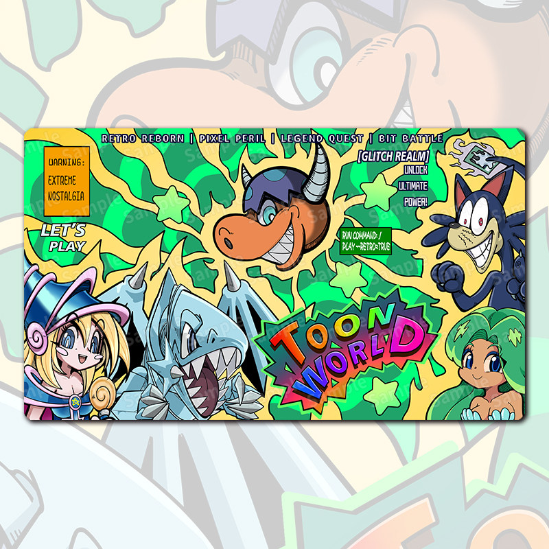 Yu-Gi-Oh! 600x350mm Toon Dark  - Door Mat Blank recension och pris