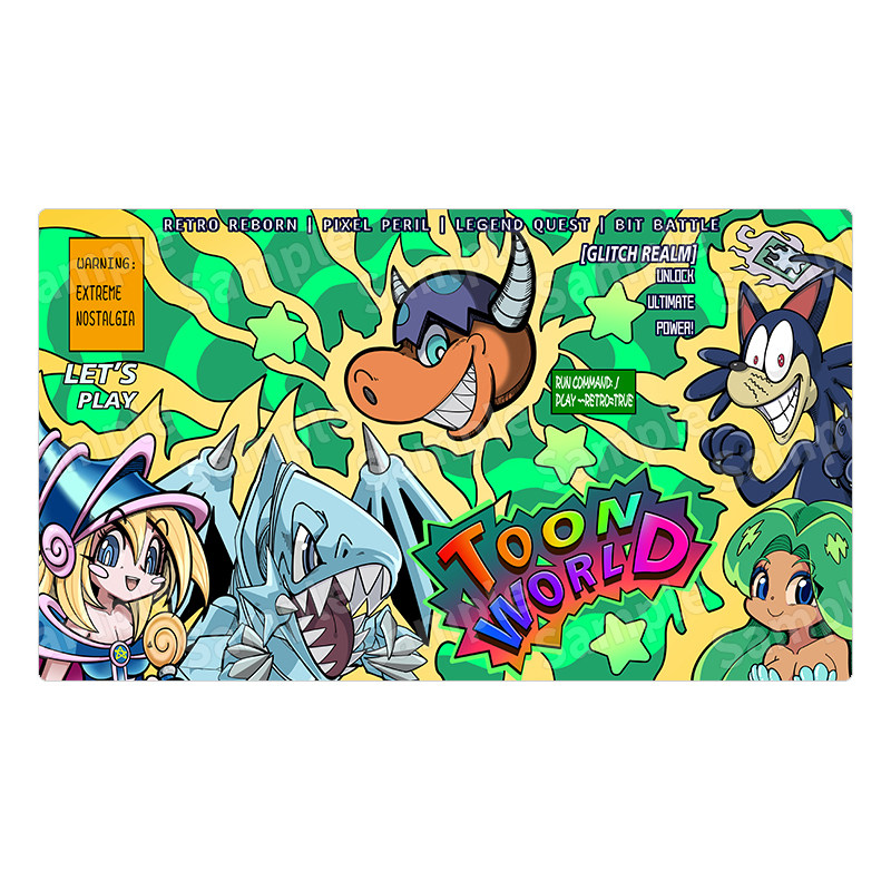 Yu-Gi-Oh! 600x350mm Toon Dark  - Door Mat Blank recension och pris