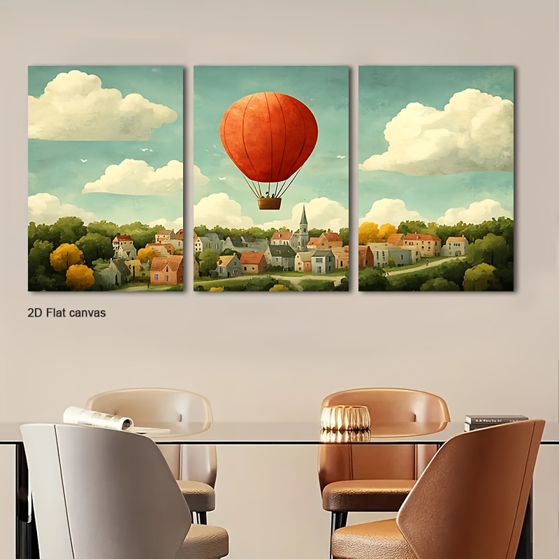 Frameless Canvas 3pcs Framed R - Canvas Wrap Ready recension och pris