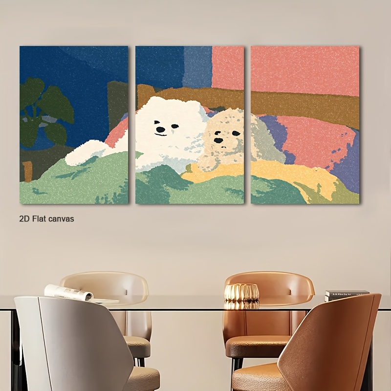 Frameless Canvas 3pcs Framed F - Canvas Wrap Ready recension och pris