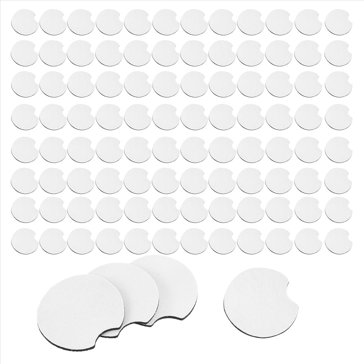 AA83 100 Pcs of Sublimation Bl - Coaster Sublimation Blank recension och pris