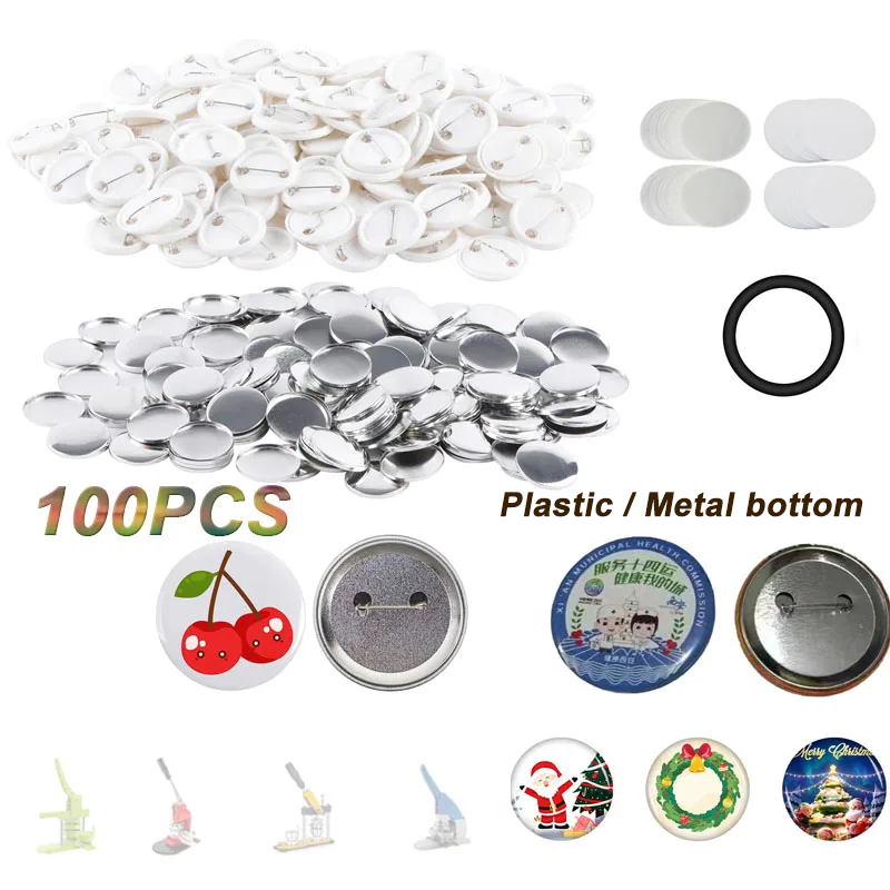 100PCS Blank Button Making Sup - Button Badge Blank recension och pris