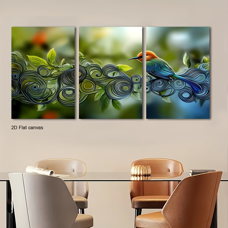 Frameless Canvas 3pcs Framed B - Canvas Wrap Ready recension och pris