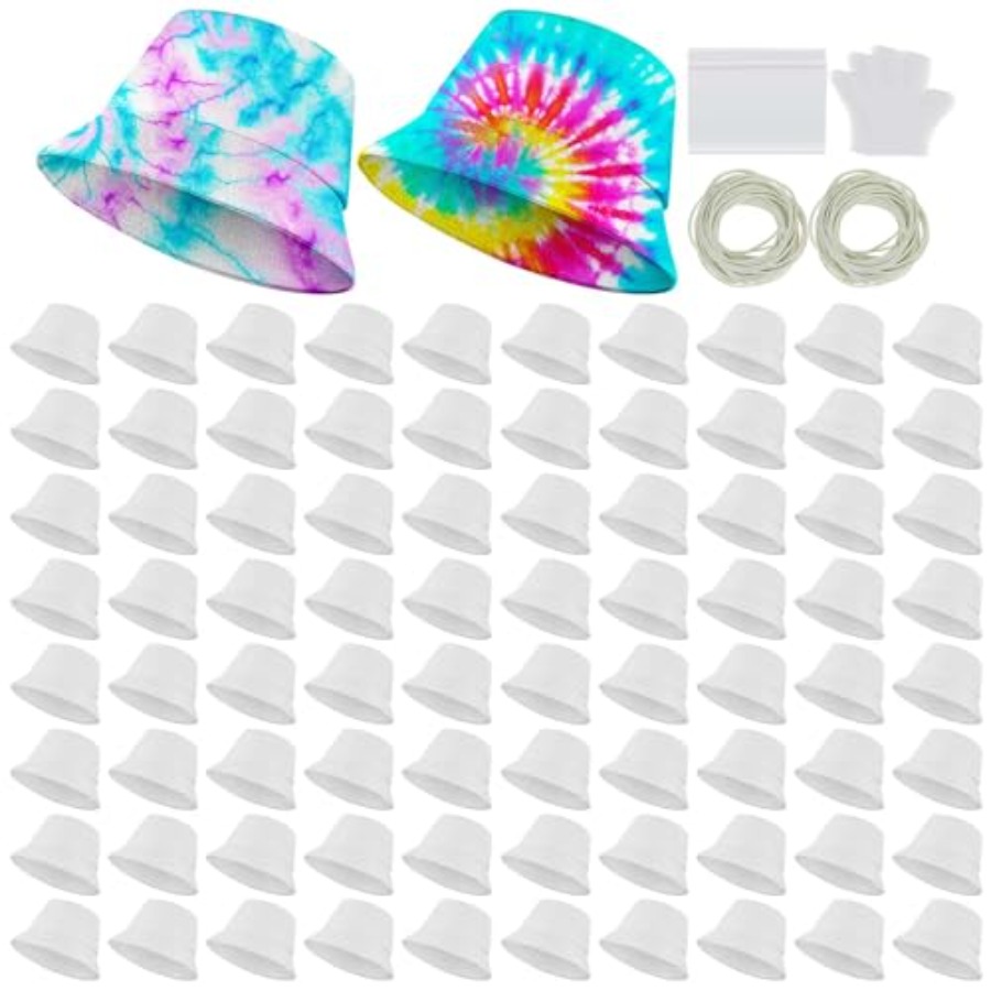 White cotton bucket hat for ti - Hat Sublimation Blank recension och pris